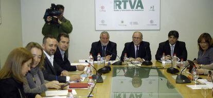 Una reunión del consejo de administración de RTVA.