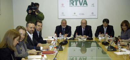 Una reuni&oacute;n del consejo de administraci&oacute;n de RTVA.