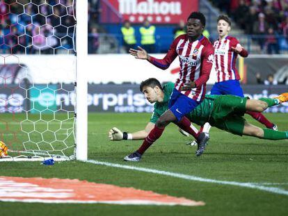 Thomas celebra su gol al Levante.