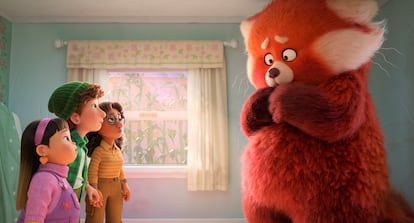 Un fotograma de 'Turning Red', la más reciente película de Pixar.