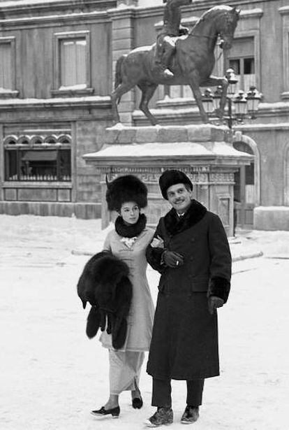 Geraldine Chaplin y Omar Sharif, en 'Doctor Zhivago'.