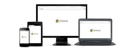Chrome en ordenadores, m&oacute;viles y tabletas.