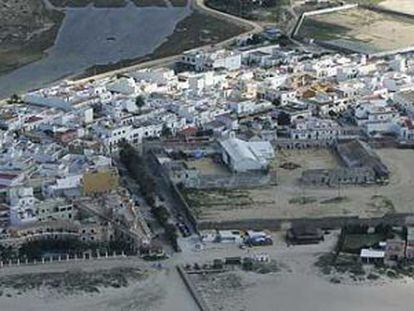 Vista a&eacute;rea de Zahara de los Atunes, localidad donde se produjo la agresi&oacute;n.