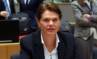 Alenka Bratušek, ministra de Infraestructuras de Eslovenia.