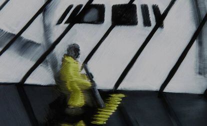 Cartel del cortometraje de animación 'Airport', dirigido por Michaela Müller.