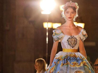 Desfile de Dolce&amp;Gabbana, en Palermo.