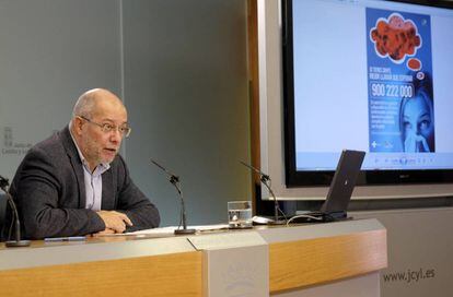 El vicepresidente de la Junta de Castilla y León, Francisco Igea, en la rueda de prensa posterior al Consejo de Gobierno.