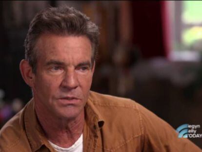 Dennis Quaid, en la entrevista con 'Megyn Kelly Today'. En vídeo, fragmento de la entrevista cuando Quaid reconoce su adicción a la cocaína.