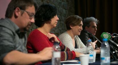 Xavier Domènech, Susana Segovia, Ada Colau i Marcelo Expósito.