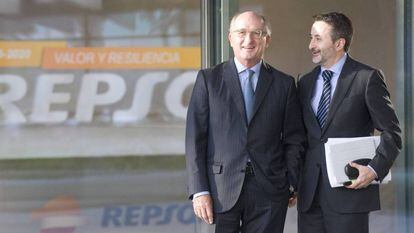 Antonio Brufau, presidente de Repsol, y Josu Jon Imaz, consejero delegado