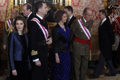 Una imagen de la Pascual militar de 2012, en el Palacio Real.
