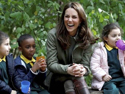 Kate Middleton, duquesa de Cambridge, en el Sayers Croft Forest de Londres, el 2 de octubre de 2018.