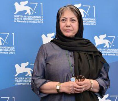 La directora iraní Rakhshan Bani-Etemad, durante la presentación de su película 'Ghessea'.
