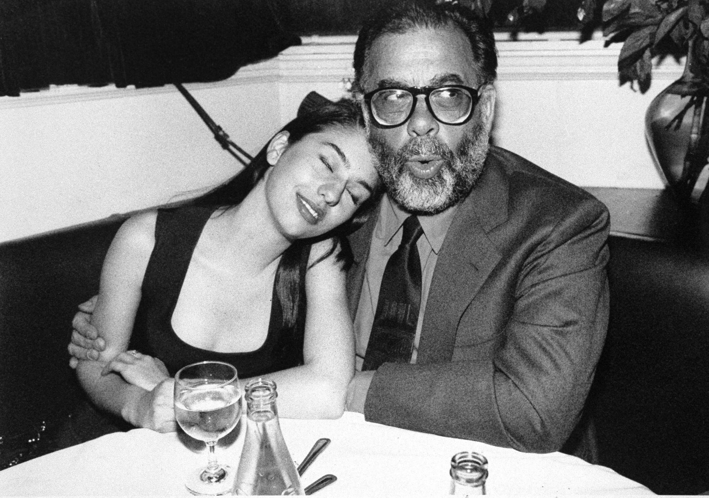 Francis Ford Coppola y Sofia Coppola en la fiesta posterior al estreno de 'El padrino III'.