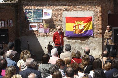 El magistrado del Tribunal Supremo José Antonio Martín Pallín en el acto por las víctimas del franquismo