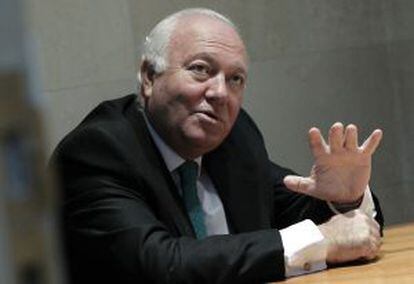 Moratinos, en un momento de la entrevista.