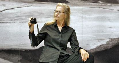 Annie Leibovitz, en su visita a PhotoEspa&ntilde;a en 2009.