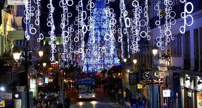 Luces de Navidad en Madrid.