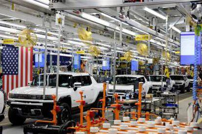 Fábrica de eléctricos de General Motors en Detroit, Michigan (EE UU).