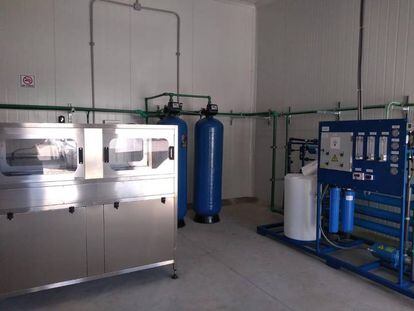 Interior of one of Segalmex's water purification plants.