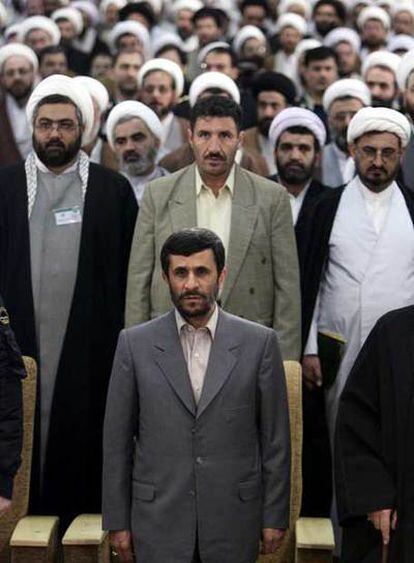 Mahmud Ahmadineyad, durante un acto oficial el pasado febrero en Teherán.