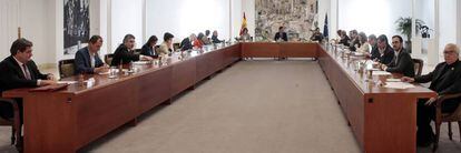 Reunión del Consejo de Ministros que ha aprobado el estado de alarma.