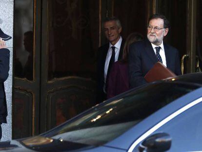 Mariano Rajoy abandona el Supremo tras su declaración. En vídeo, la declaración del expresidente.