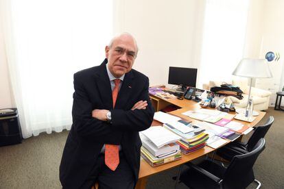 Ángel Gurría, en su despacho en París, dos días antes de dejar su cargo.