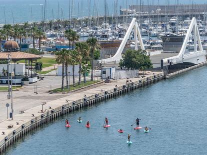 La Marina de Valencia, en junio.