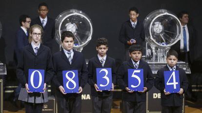 El primer premio del sorteo extraordinario de la Lotería del Niño el pasado 6 de enero de 2017.