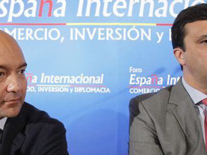 El secretario de Estado de Comercio, Jaime García-Legaz, y el consejero delegado del Icex, Francisco Javier Garzón.
