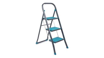 Escalera 4 peldaños Extra Anchos, Taburete Plegable, peldaños y Patas  Antideslizantes