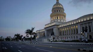 Fachada del Capitolio cubano, en La Habana, el 1 de septiembre.