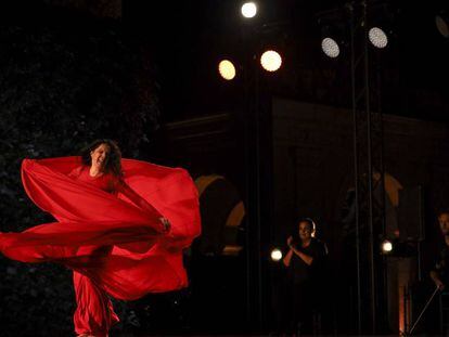 María Pagés durant el seu espectacle 'Entremos en el jardín', al Festival de Peralada.