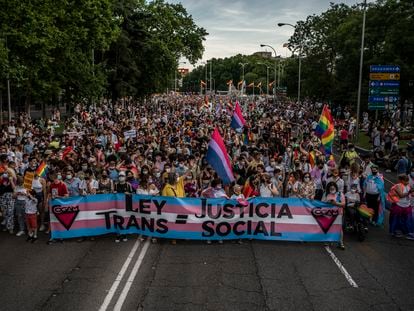 Manifestación del Orgullo LGTBI 2022, en Madrid.