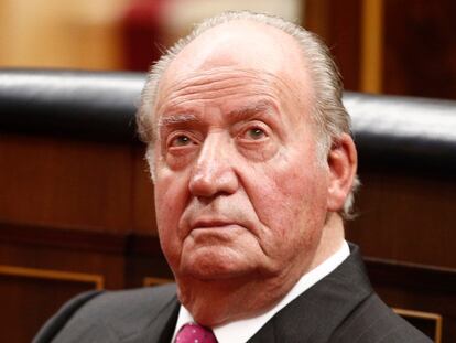 El rey Juan Carlos I en el Congreso, el 6 de diciembre de 2018.