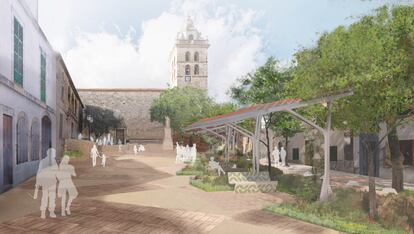 El proyecto de la Plaza de la Villa de Sencelles, del estudio de Moneo (Moneo Brock), ilustra las ideas sobre urbanismo sostenible que defiende la arquitecta.