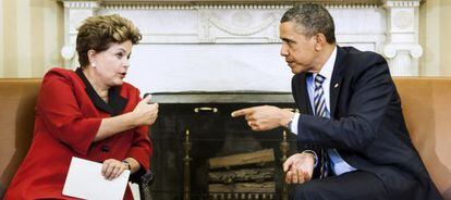 Rousseff y Obama, en la Casa Blanca en 2012. 