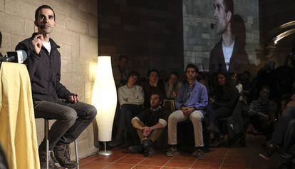 Philippe Ariño, en la conferencia en el Arzobispado de Barcelona.