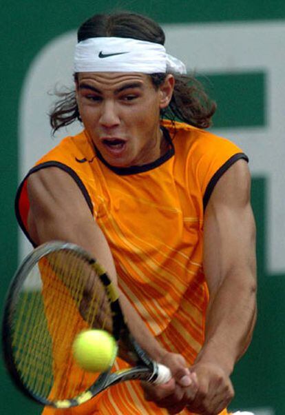 Rafael Nadal, ayer ante Gilles Muller.