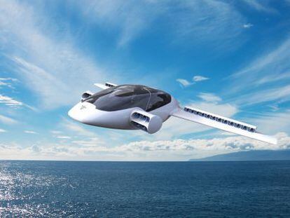Diseño del avión Lilium, que podrá despegar y aterrizar en vertical.