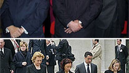 José María Cuevas, Cándido Méndez y José María Fidalgo; Luisa Fernanda Rudi, Ana Palacio, Eduardo Zaplana y Ana Pastor.