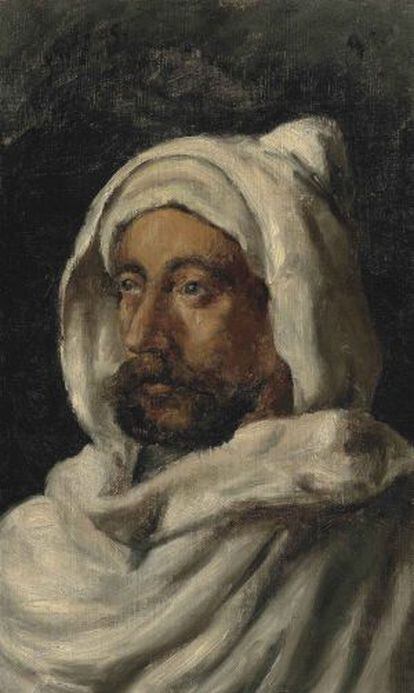 El &oacute;leo Retrato de Modesto Castilla disfrazado de moro, pintado por el genio malague&ntilde;o en 1895