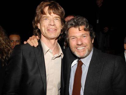 Mick Jagger y el editor Jann Wenner.