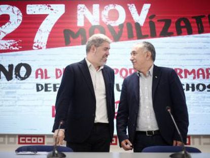 CC OO y UGT convocan concentraciones contra el despido objetivo con baja médica como respuesta a la sentencia del Constitucional