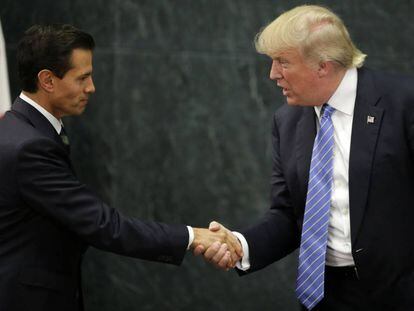 El encuentro de Pe&ntilde;a Nieto con Trump, en agosto pasado.