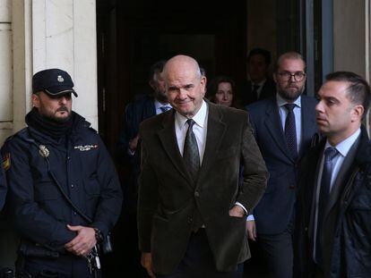 El expresidente andaluz, Manuel Chaves, salía de la Audiencia de Sevilla el 19 de noviembre de 2019, tras conocer la sentencia en el caso de los ERE.