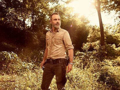 Andrew Lincoln en la novena temporada de 'The Walking Dead'.