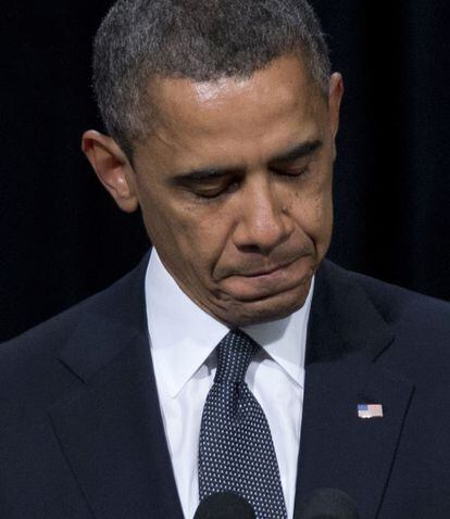 Obama en un acto en memoria de las v&iacute;ctimas de la escuela Sandy