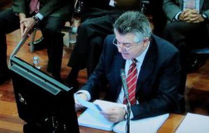 Juan Antonio Roca, durante su declaraci&oacute;n ante el tribunal.